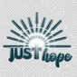 Just Hope Logo with Darkened Text and Illumination